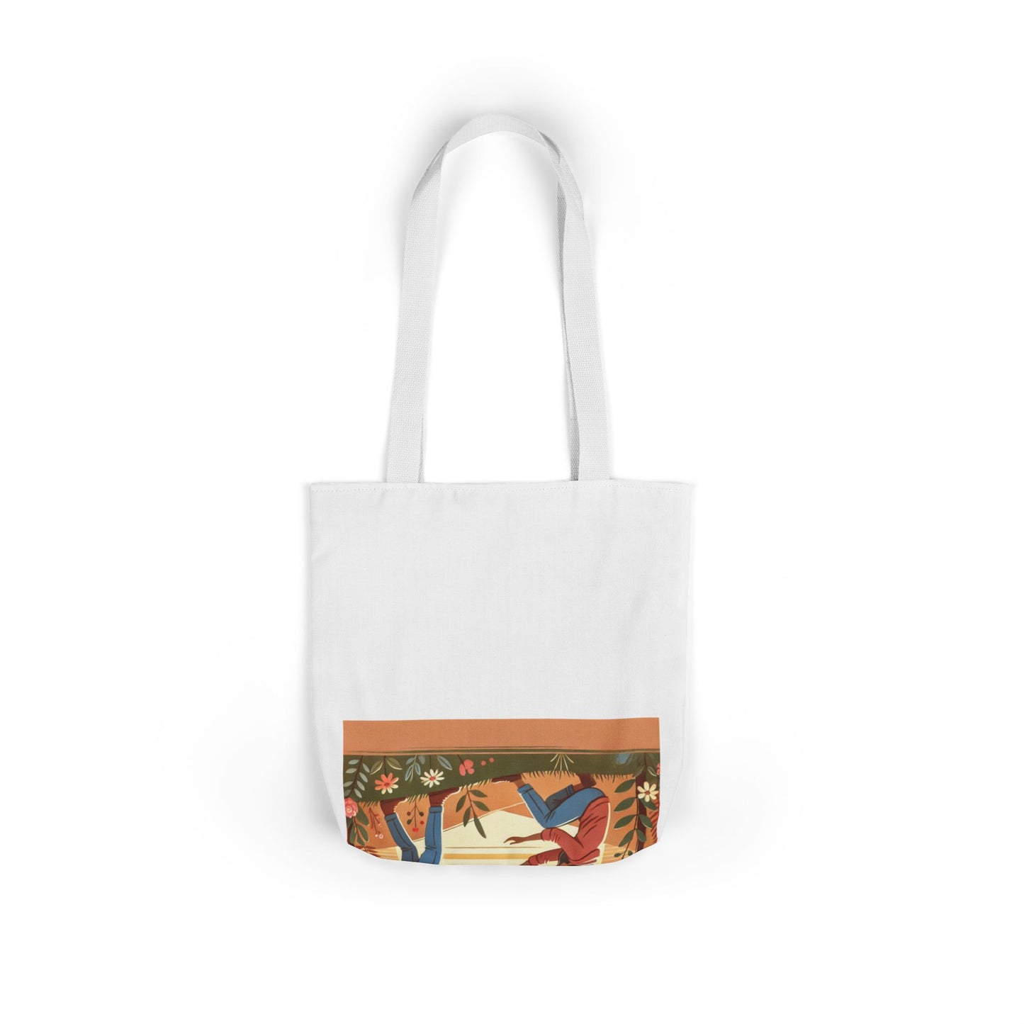 Helping Hands Sunset Garden Canvas Tote Bag