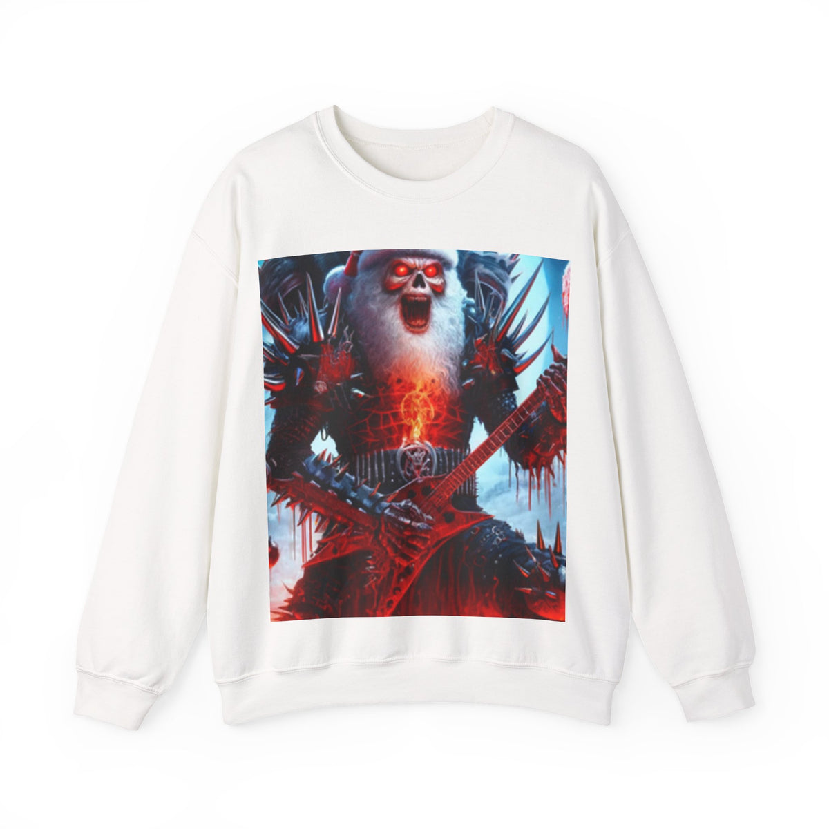 Heavy Metal Santa Holiday Concert Dark Sweatshirt