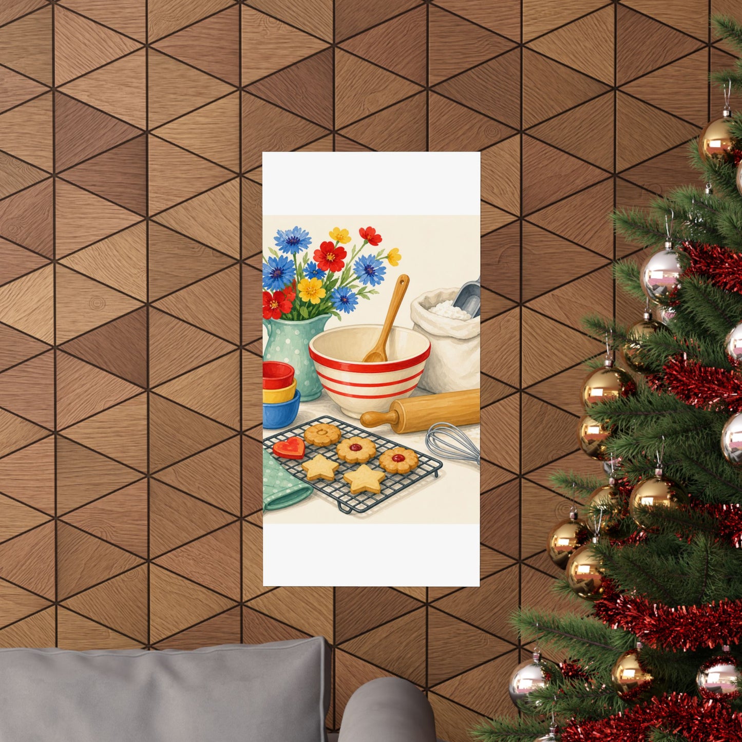 Cheerful Home Baking Hobby Poster