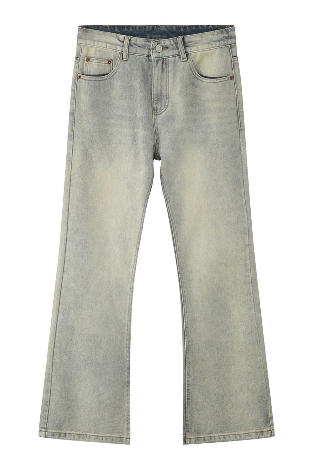 Mid Rise Jeans with Pockets