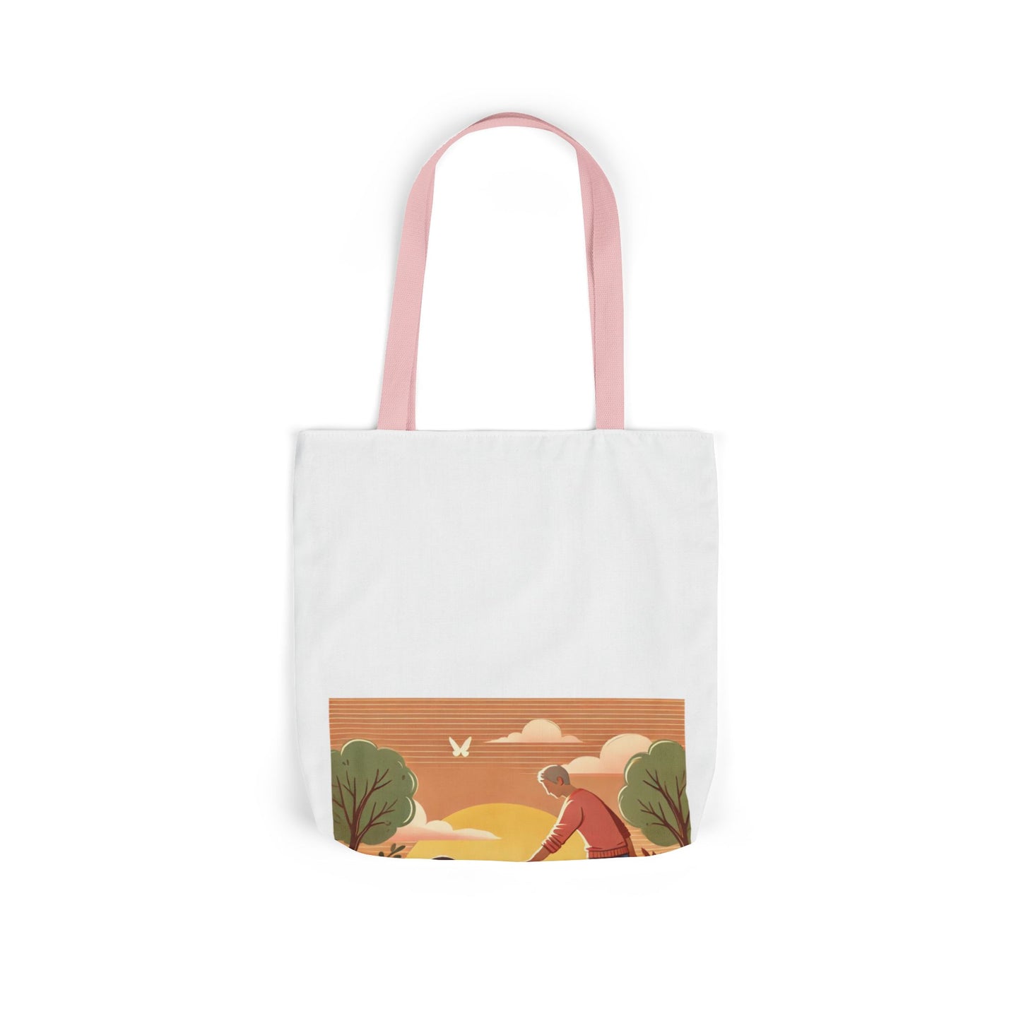 Helping Hands Sunset Garden Canvas Tote Bag