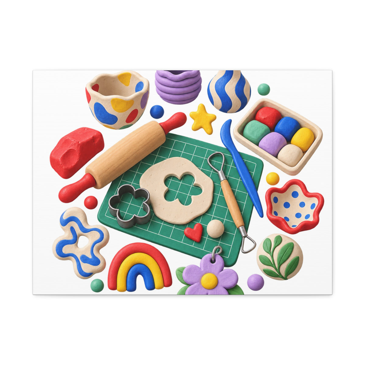 Miniature Clay Sculpting Workshop Canvas
