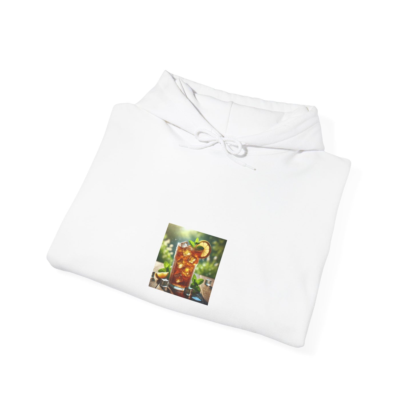 Sunlit Iced Tea Lemon Mint Cozy Summer Drink Hoodie