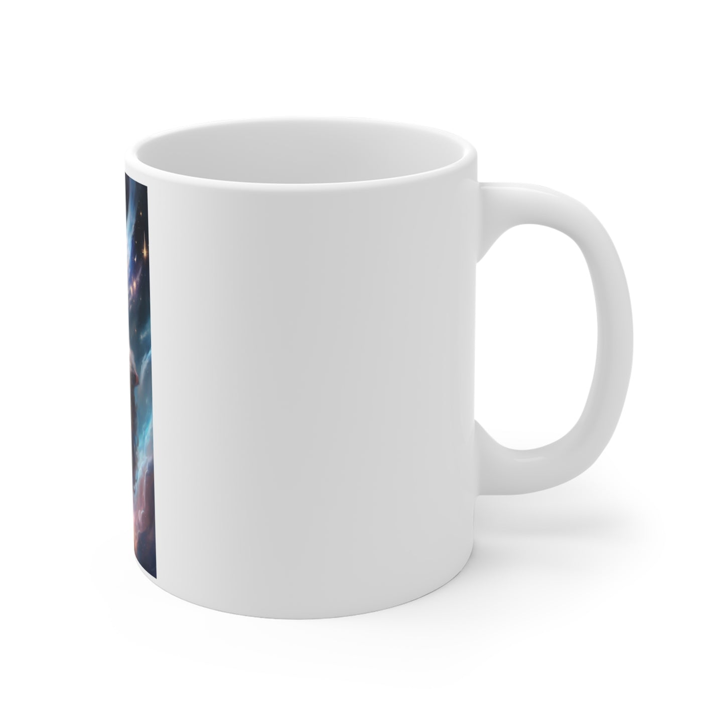 Celestial Winged Meditation Fantasy Portrait Coffee Mug