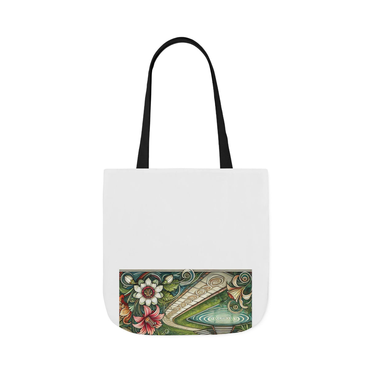 Botanical Gazebo Garden Art Nouveau Canvas Tote Bag