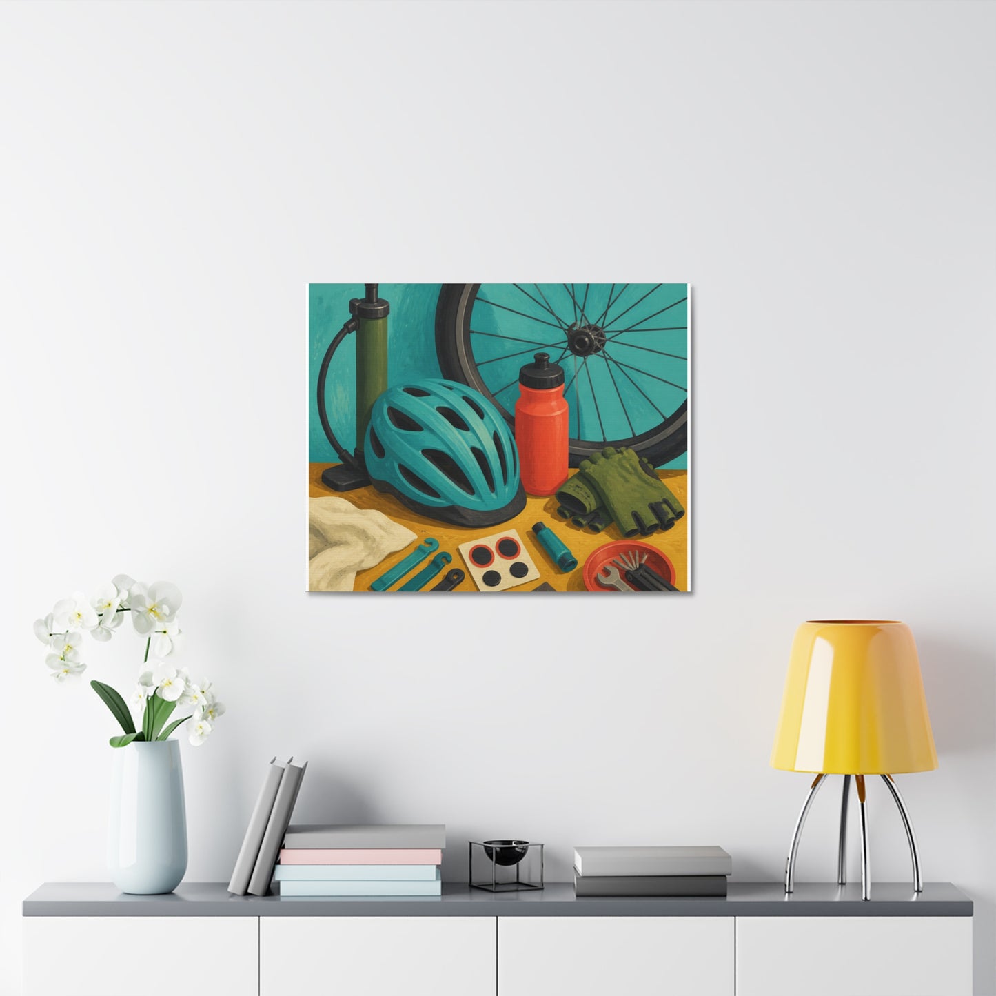 Everyday Bicycle Workshop Art Canvas Art