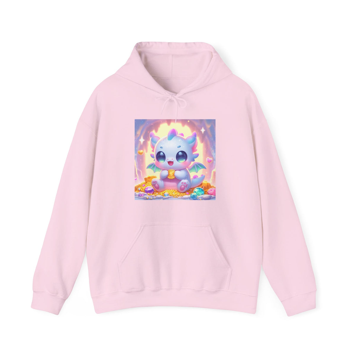 Pastel Treasure Dragon Kawaii Fantasy Hoodie