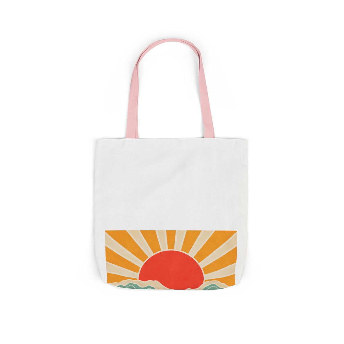 Topographic Sunrise Modern Outdoor Adventure Tote Bag