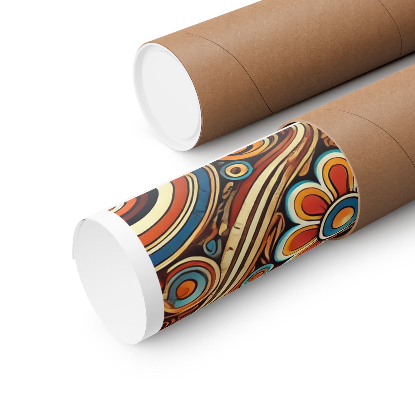 Ornate Abstract Floral Paisley Pattern Poster