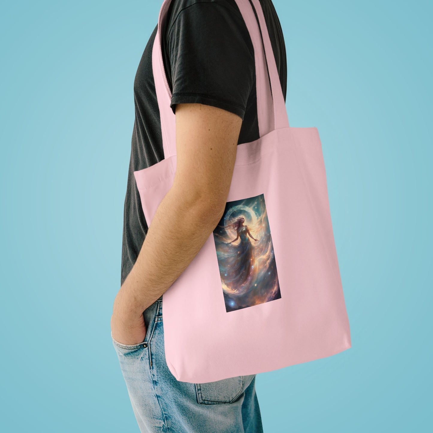Moonlit Celestial Dancer Fantasy Portrait Tote Bag