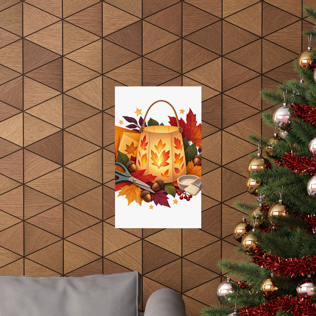 Autumn Lantern Making Workshop Poster