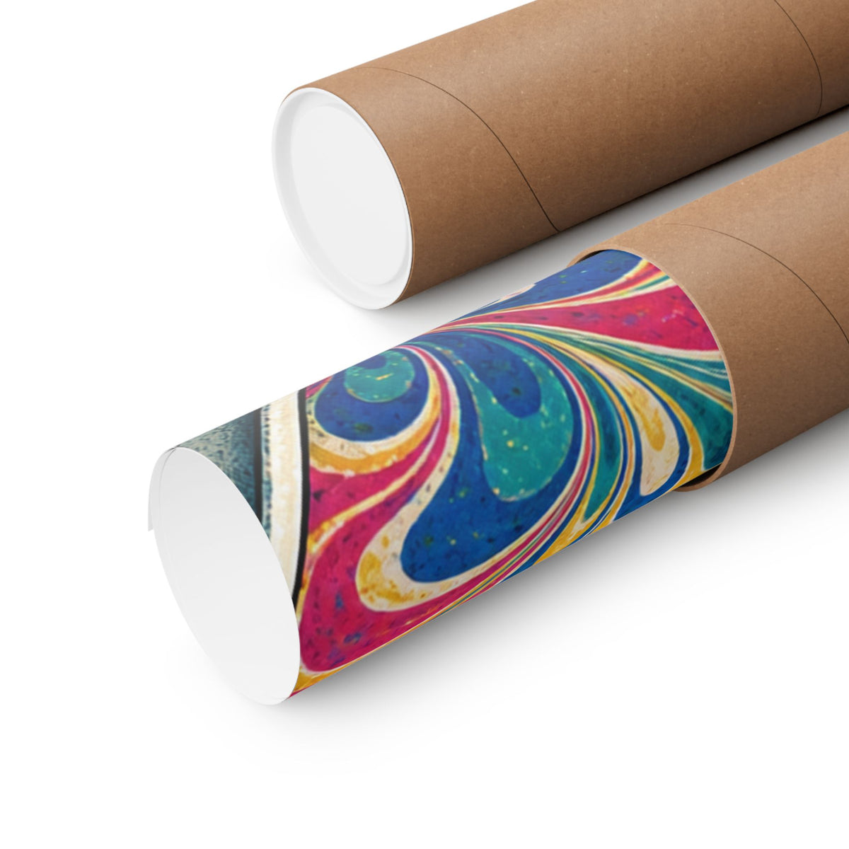 Colorful Paper Marbling Workshop Poster