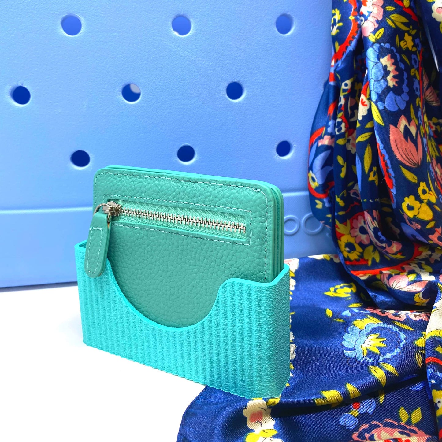Boglets PREMIUM - Wallet Holder Accessories - Premium Collection - Compatible with Bogg Bag, Simply Southern & other Tote Bags - Decorative Accessories & Organizers - Made in USA - [Teal]