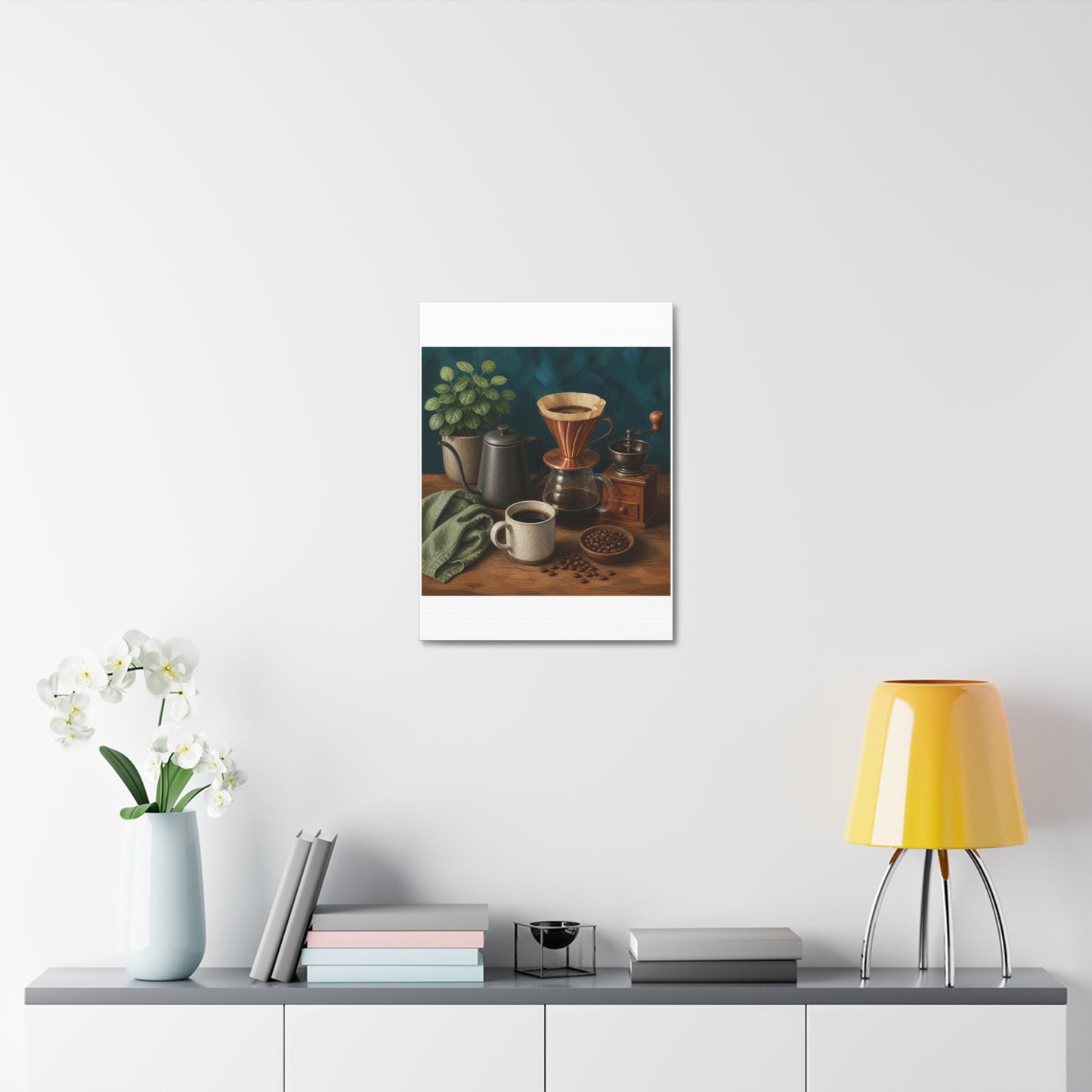 Warm Home Coffee Brewing Art Canvas Art
