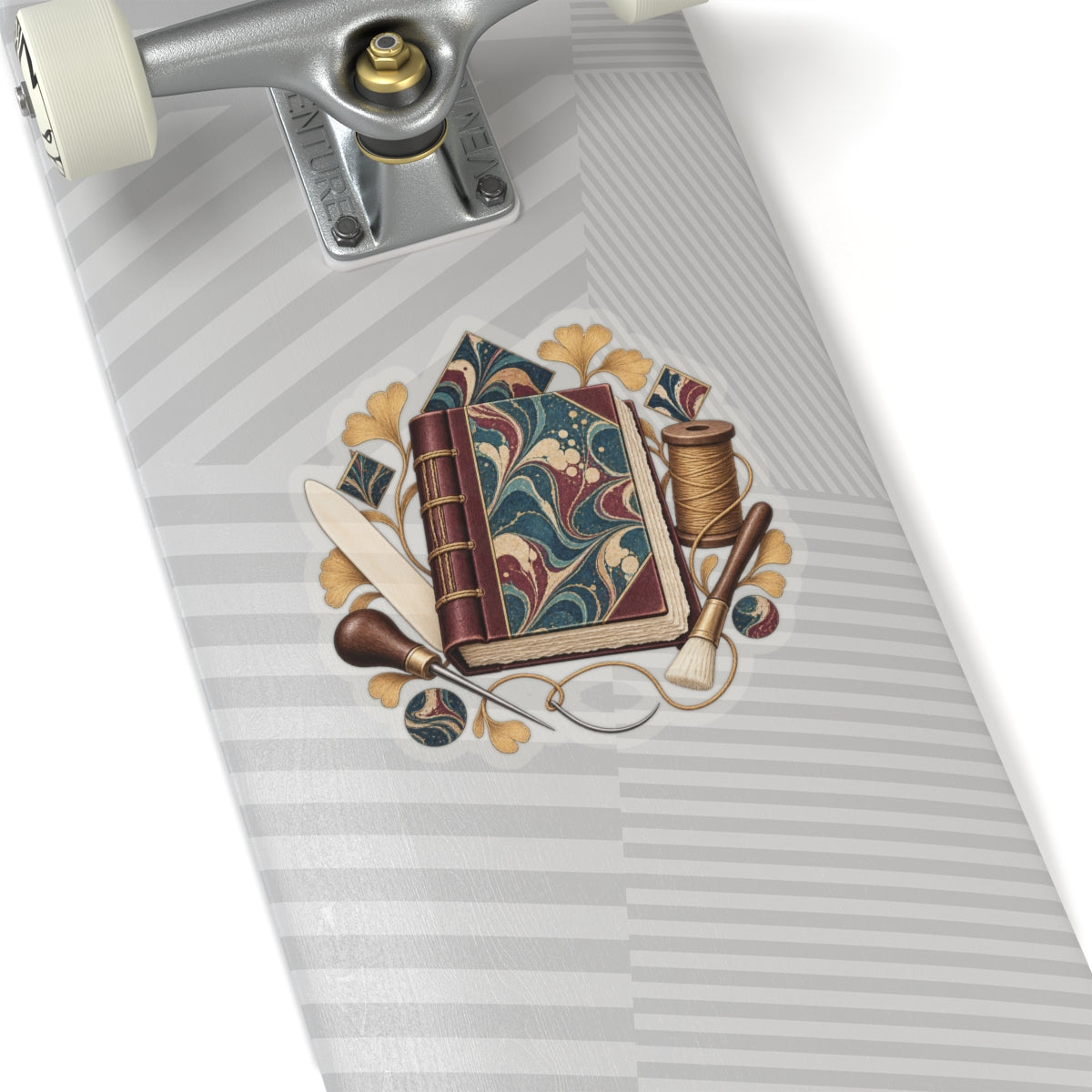 Traditional Marbled Bookbinding Workshop Sticker