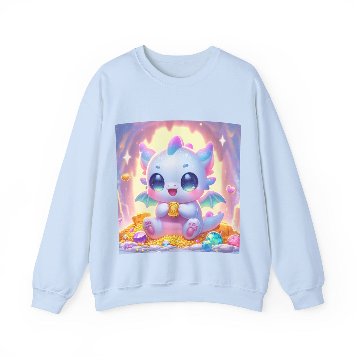 Pastel Treasure Dragon Kawaii Fantasy Sweatshirt