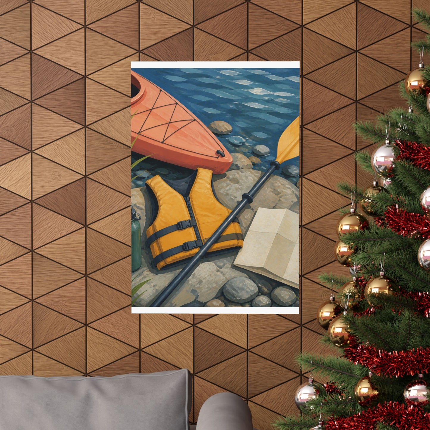 Calm Kayaking Adventure Art Poster