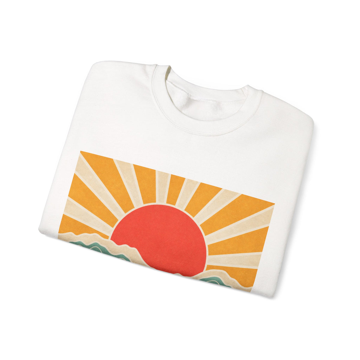 Topographic Sunrise Modern Outdoor Art Sweatshirt