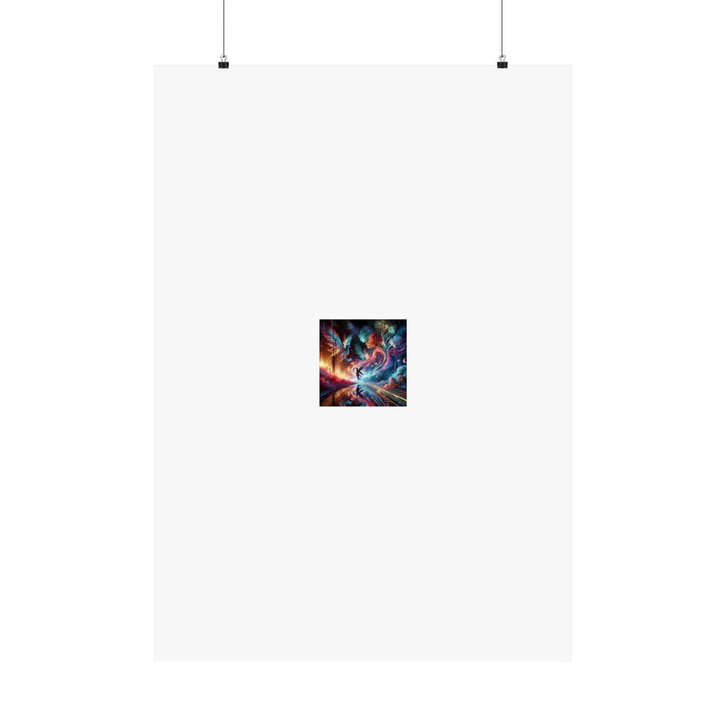 Cosmic Aurora Dancer Dreamscape Celestial Dance Poster