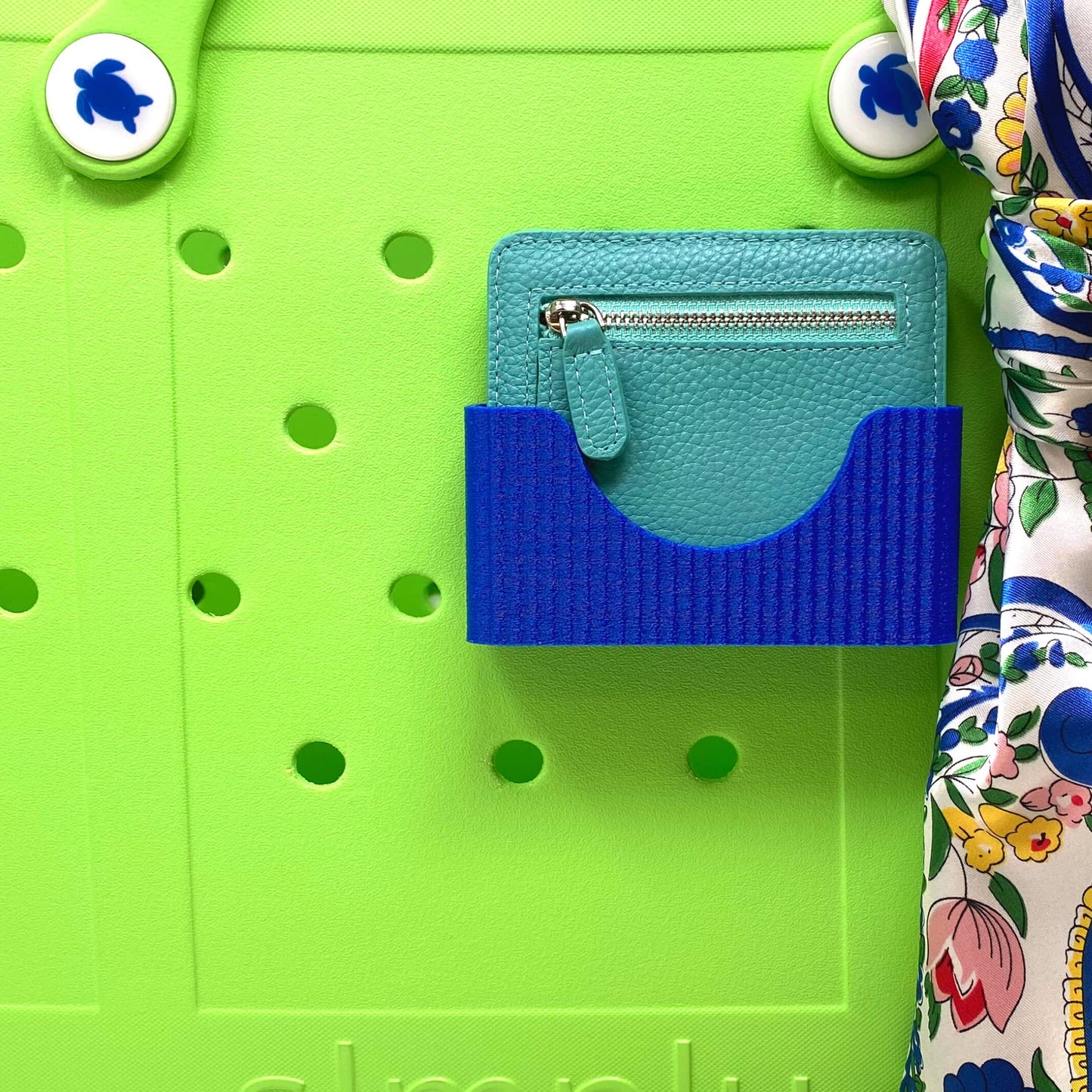 Boglets PREMIUM - Wallet Holder Accessories - Premium Collection - Compatible with Bogg Bag, Simply Southern & other Tote Bags - Decorative Accessories & Organizers - Made in USA - [Blue]