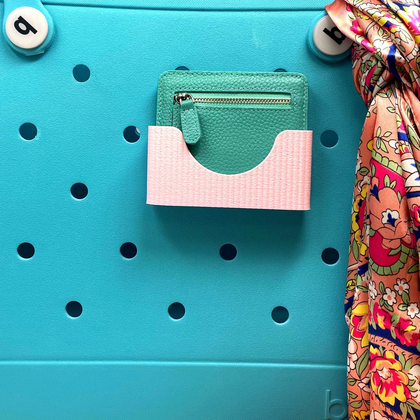 Boglets PREMIUM - Wallet Holder Accessories - Premium Collection - Compatible with Bogg Bag, Simply Southern & other Tote Bags - Decorative Accessories & Organizers - Made in USA - [Pink]