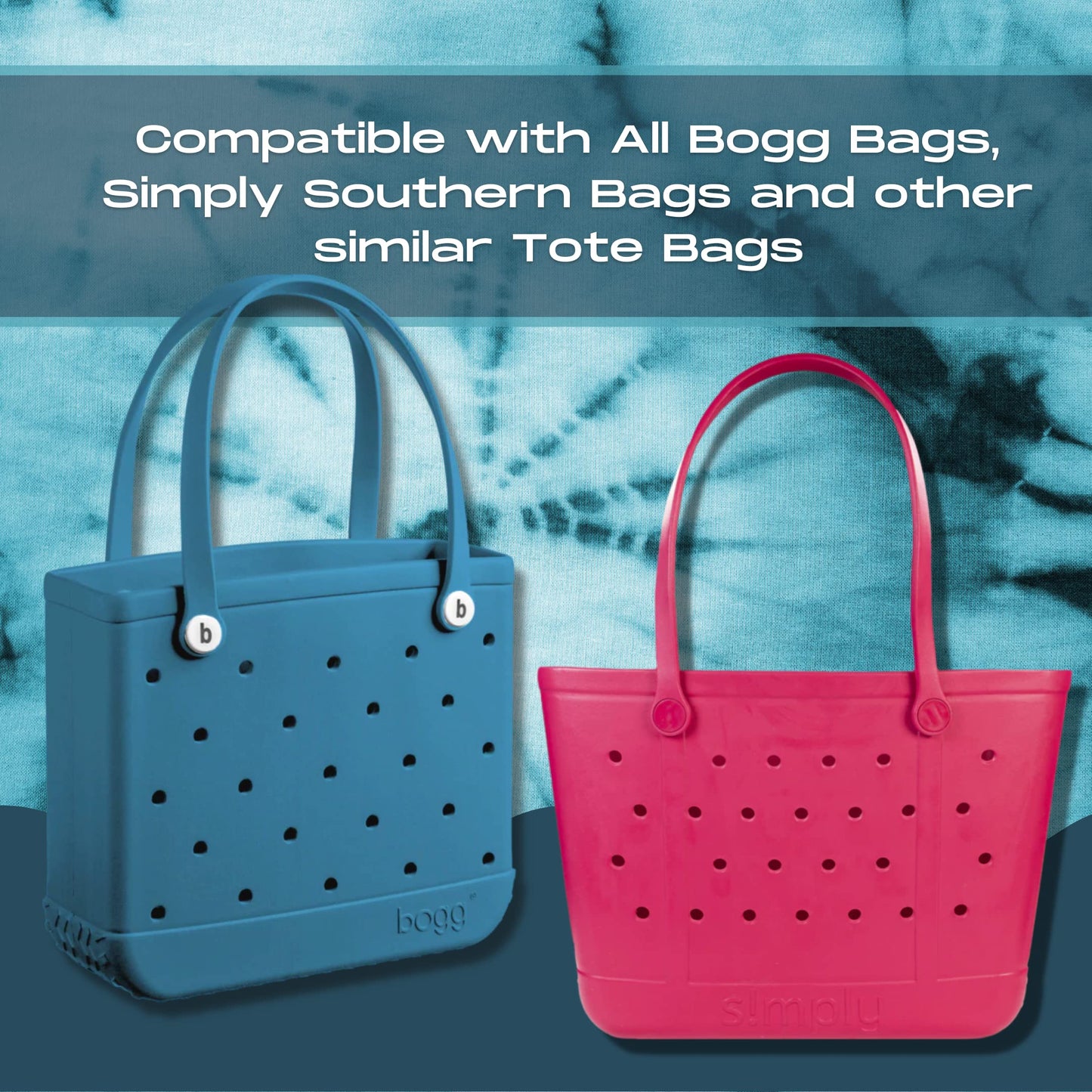 Boglets PREMIUM - Wallet Holder Accessories - Premium Collection - Compatible with Bogg Bag, Simply Southern & other Tote Bags - Decorative Accessories & Organizers - Made in USA - [Teal]