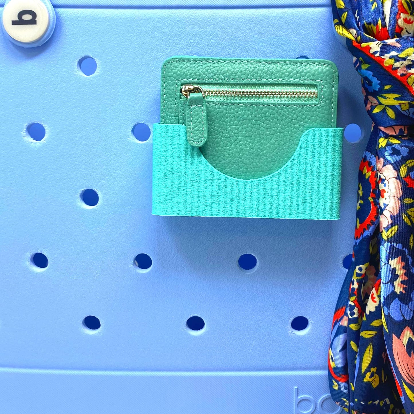 Boglets PREMIUM - Wallet Holder Accessories - Premium Collection - Compatible with Bogg Bag, Simply Southern & other Tote Bags - Decorative Accessories & Organizers - Made in USA - [Teal]