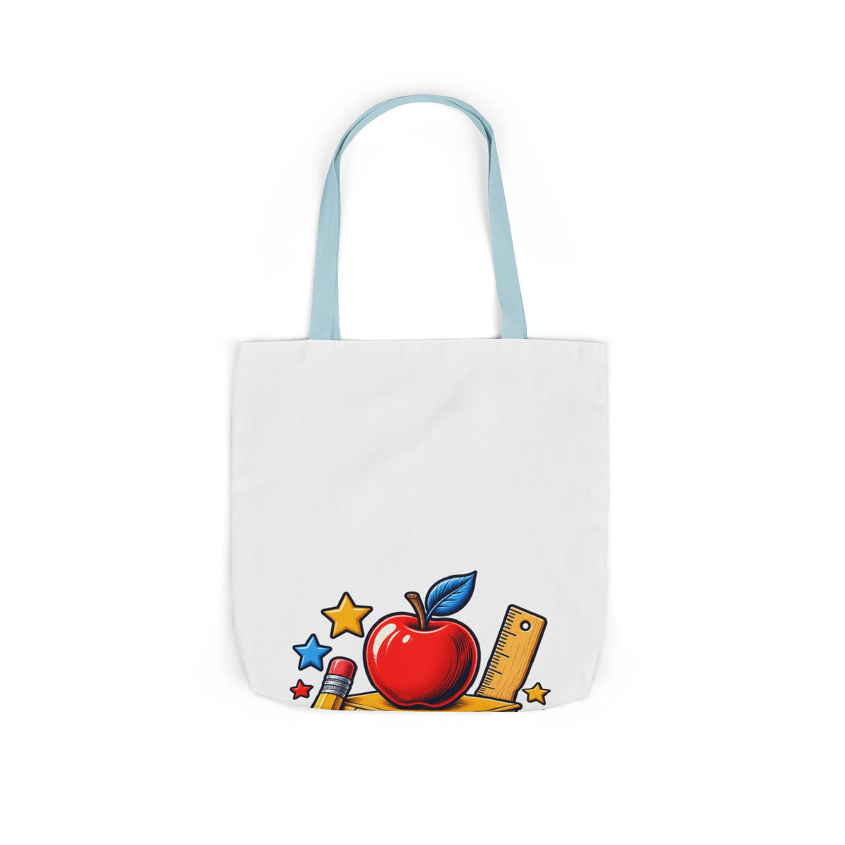 Retro School Books Apple Teacher Appreciation Tote Bag