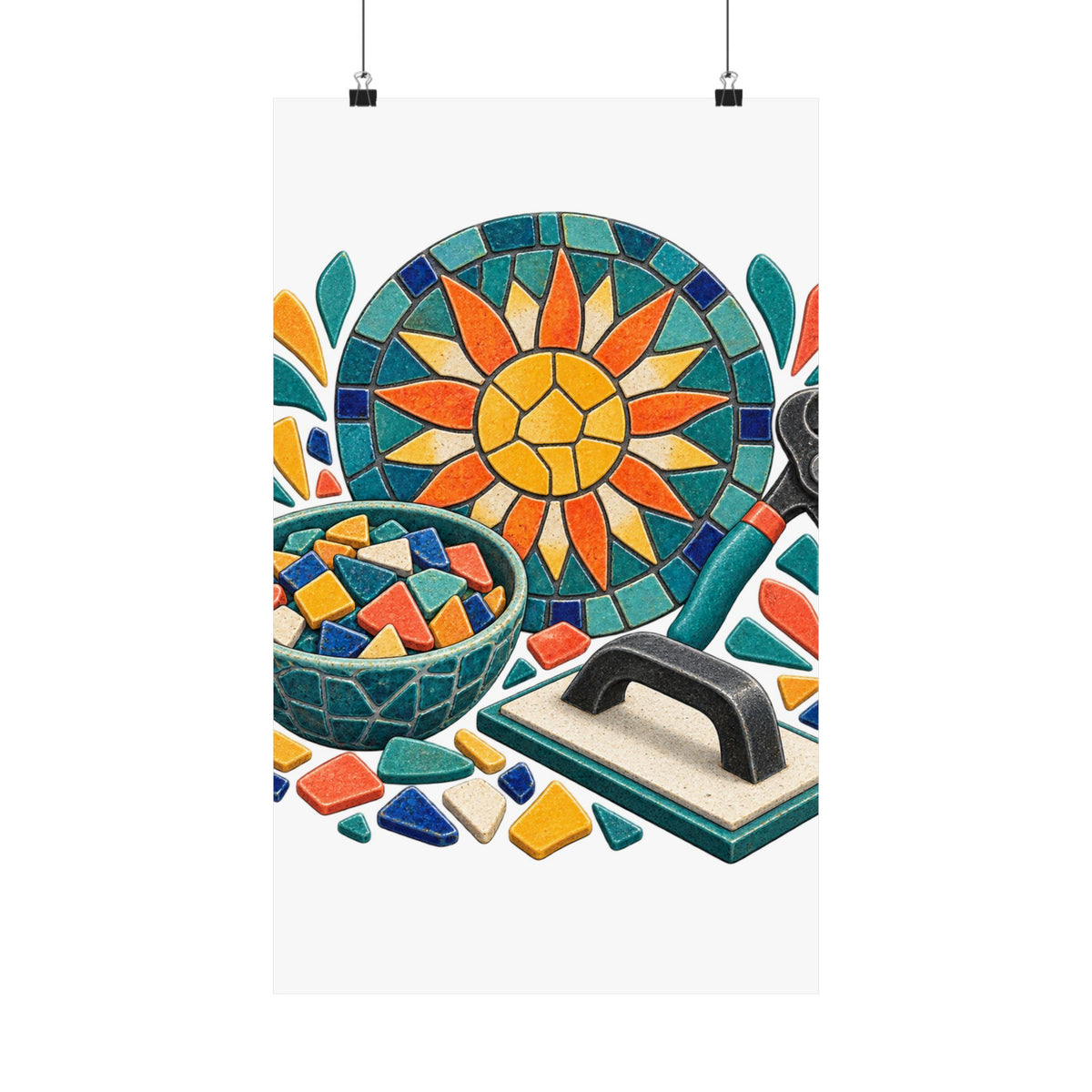 Sunburst Mosaic Making Workshop Poster