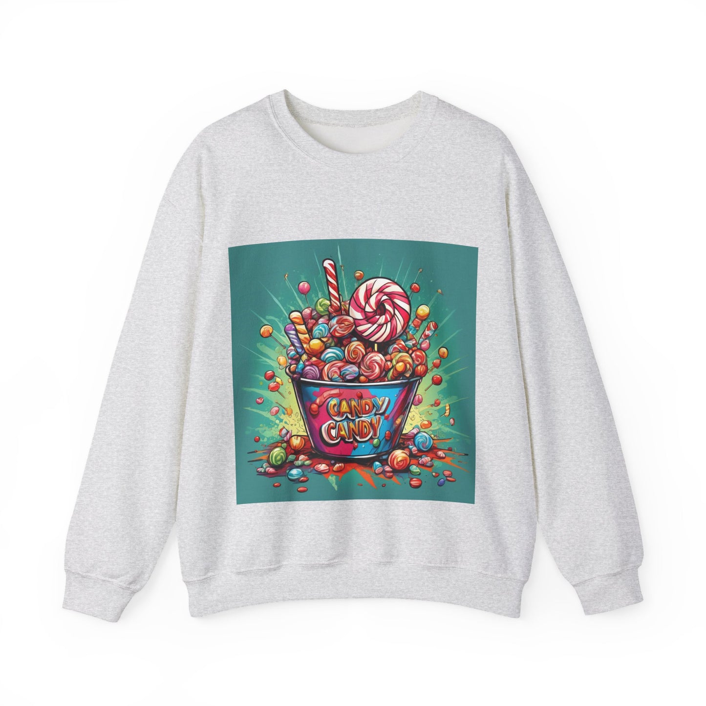 Holiday Candy Bucket Sweets Gift Art Sweatshirt