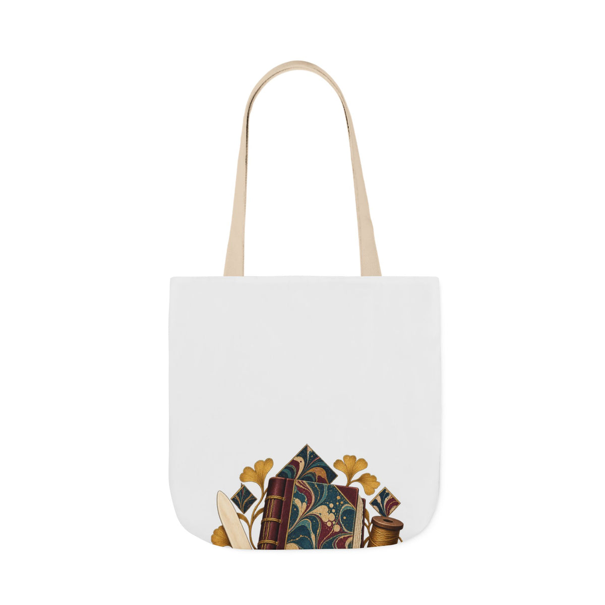Traditional Marbled Bookbinding Workshop Tote Bag