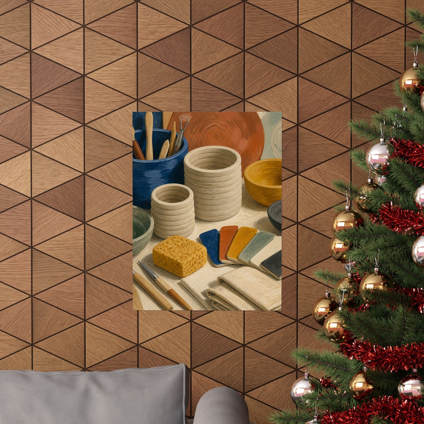 Handbuilt Ceramics Studio Art Poster