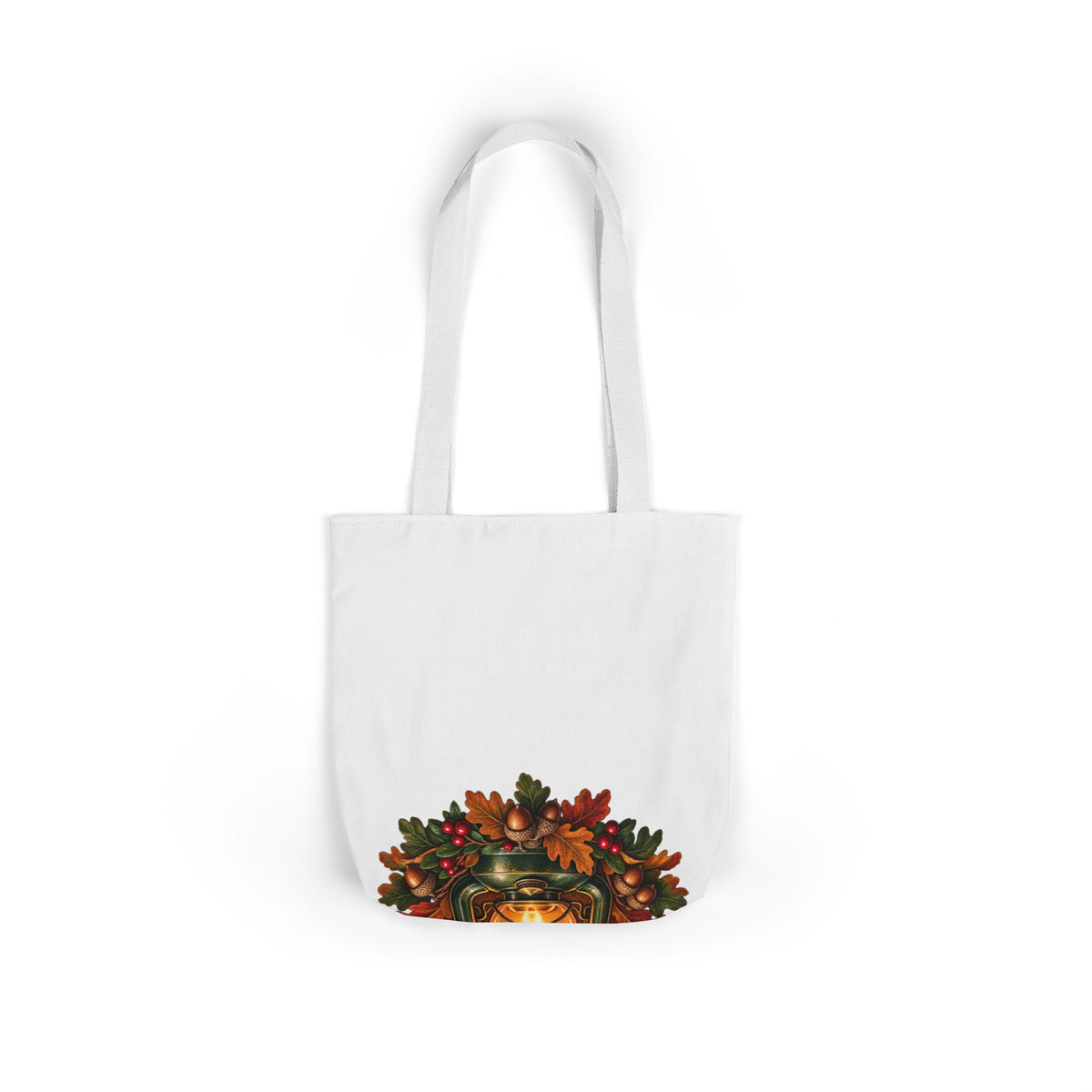 Autumn Oak Lantern and Acorns Tote Bag