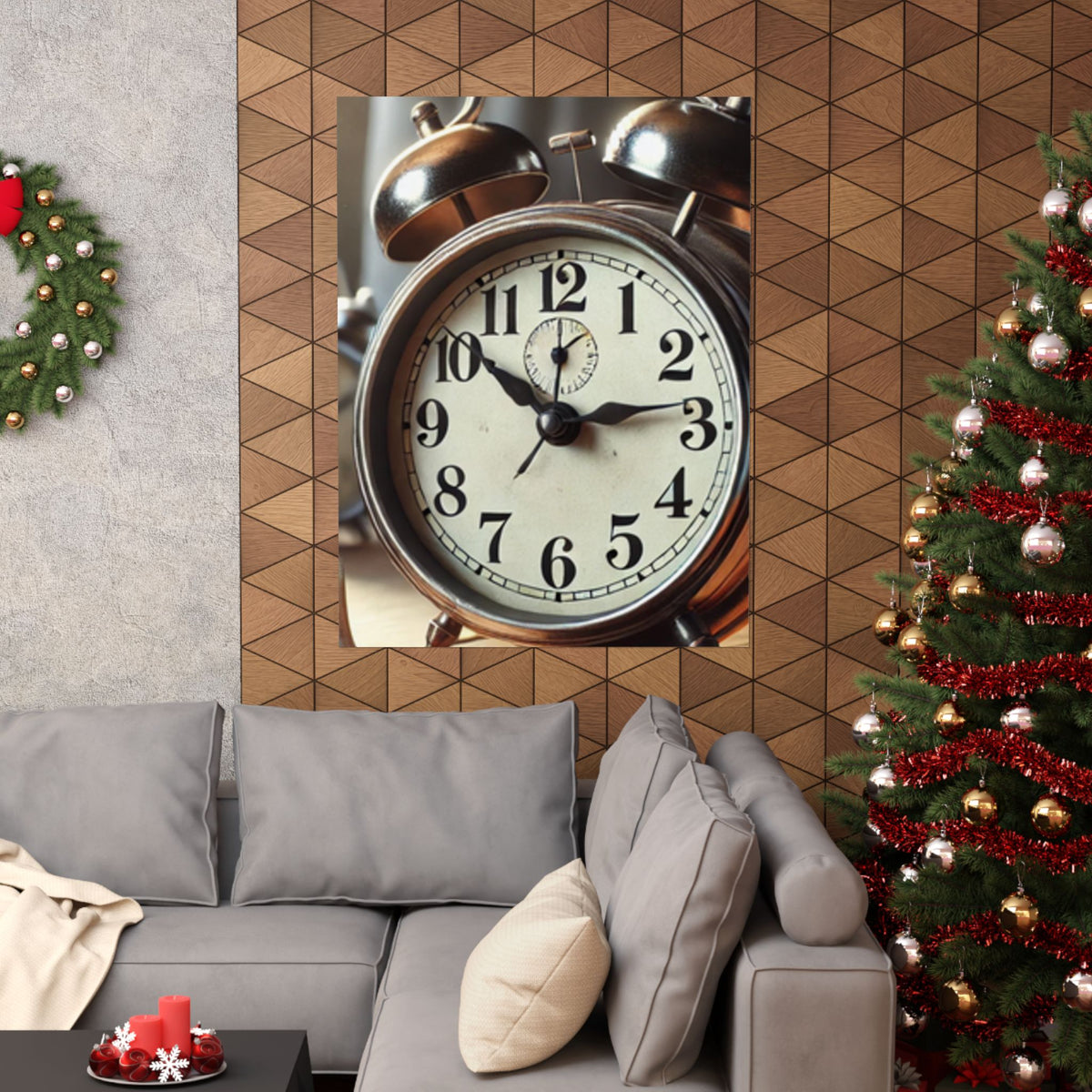 Vintage Alarm Clock Morning Routine Classic Clock Poster