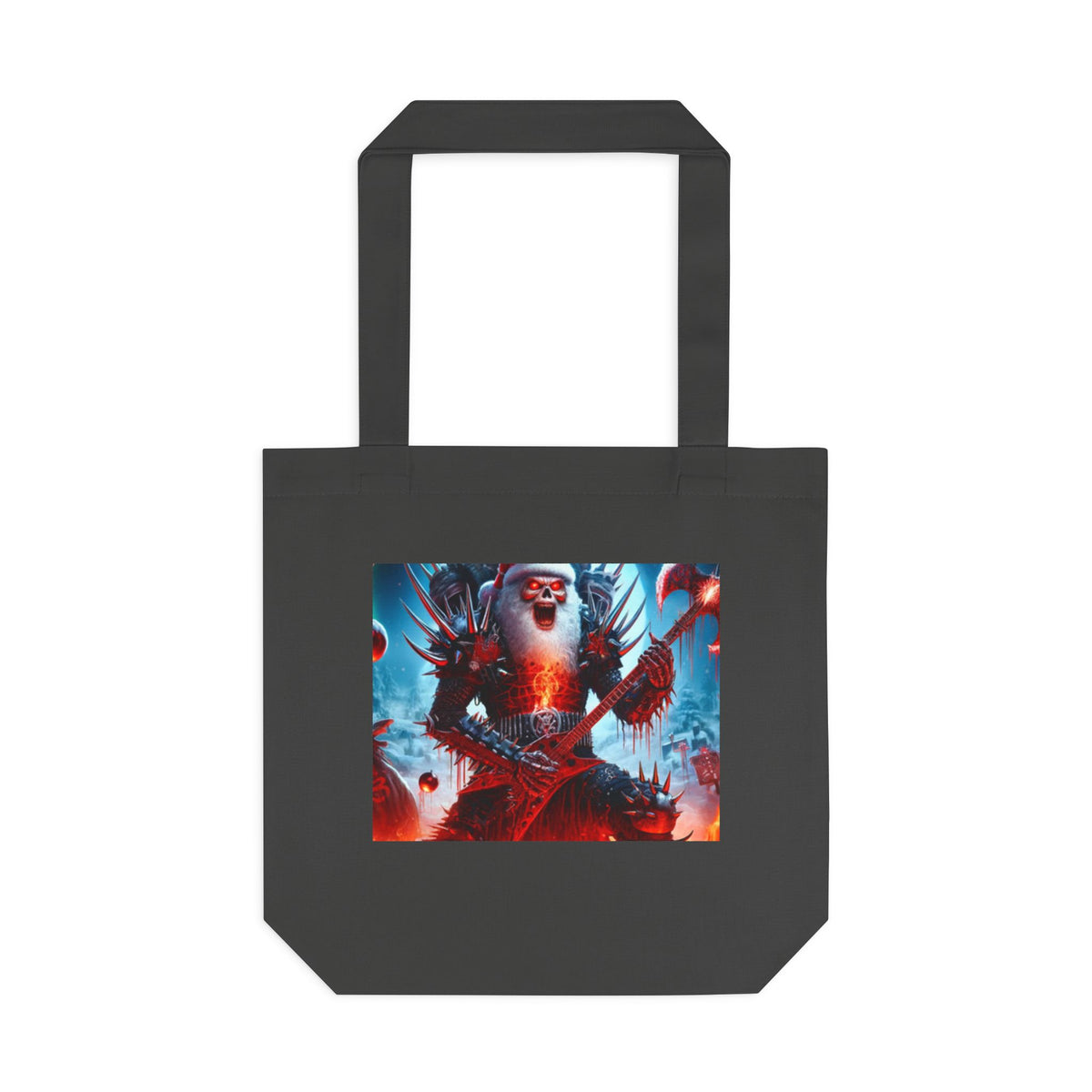 Heavy Metal Santa Holiday Concert Holiday Tote Bag