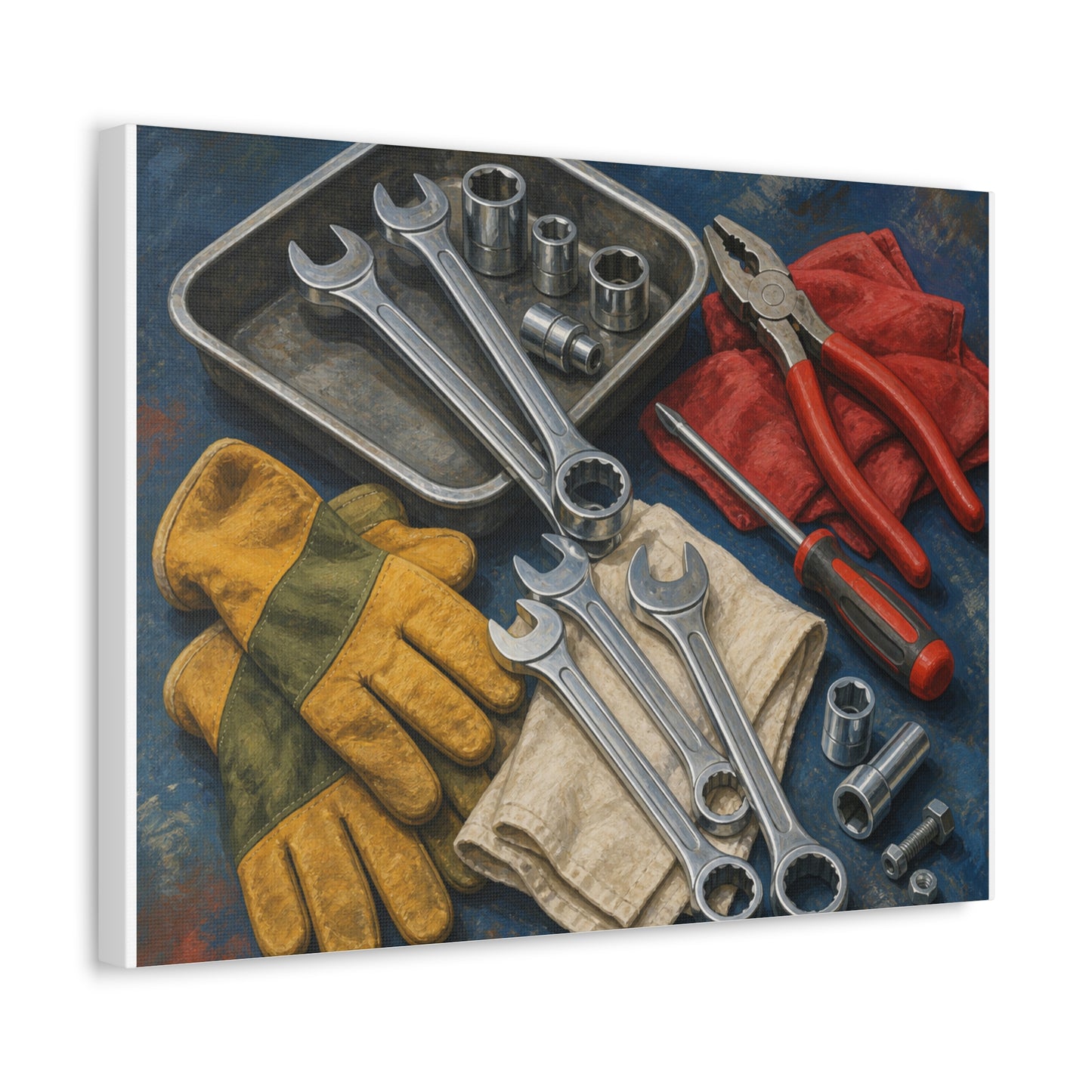 Classic Mechanic Hand Tools Art Canvas Art