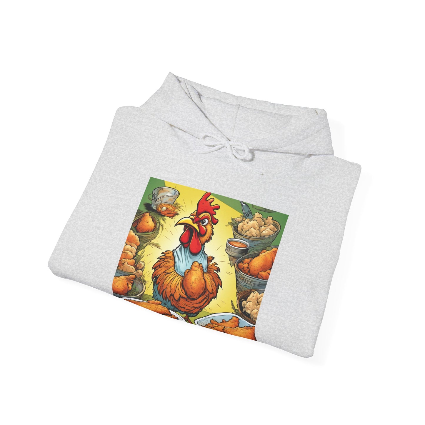 Funny Chicken Fried Food Comfort Food Art Hoodie