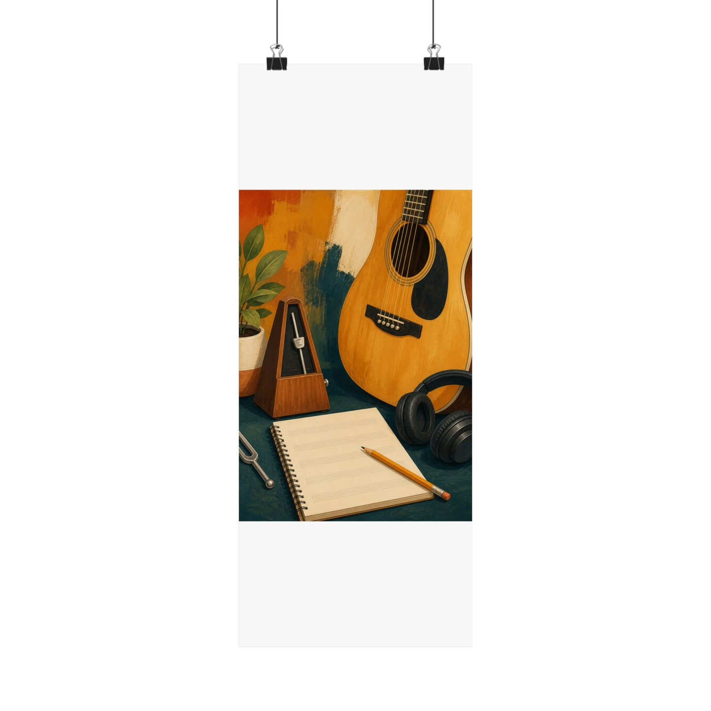Warm Music Practice Hobby Poster