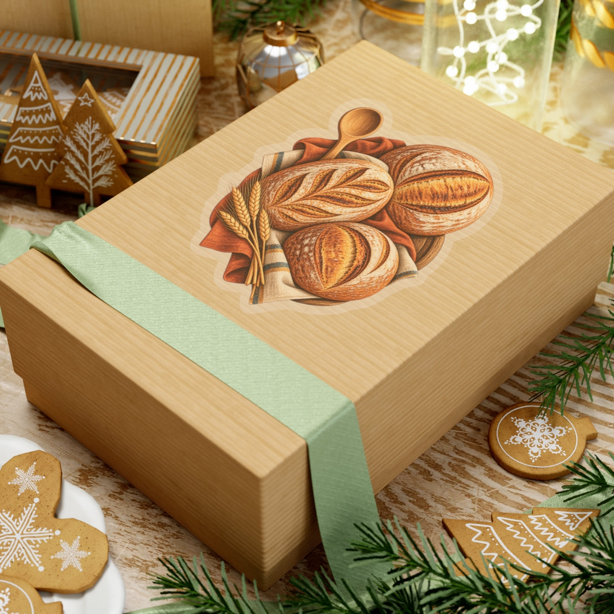Artisan Bread Baking Emblem Sticker