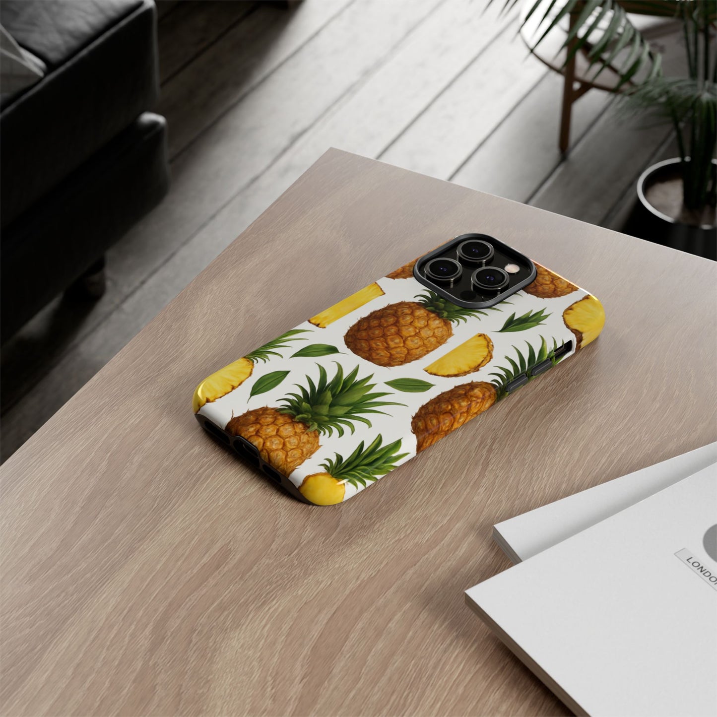 Pineapple Phone Case - Tough Cases, Tropical Phone Cover, Summer Vibe Accessories, Cute Pineapple Design, Fun Gift for Fruit Lovers