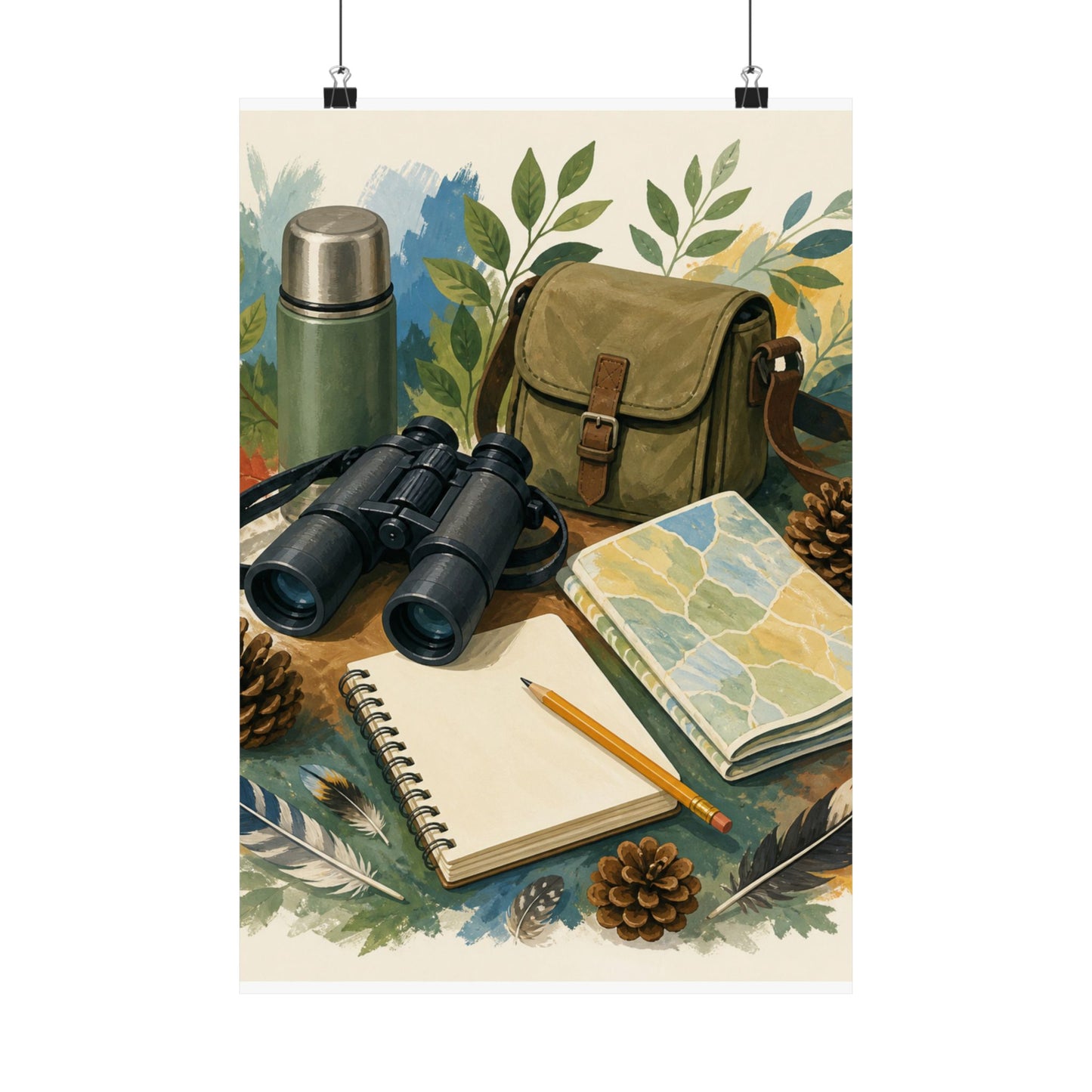 Peaceful Birdwatching Hobby Art Poster