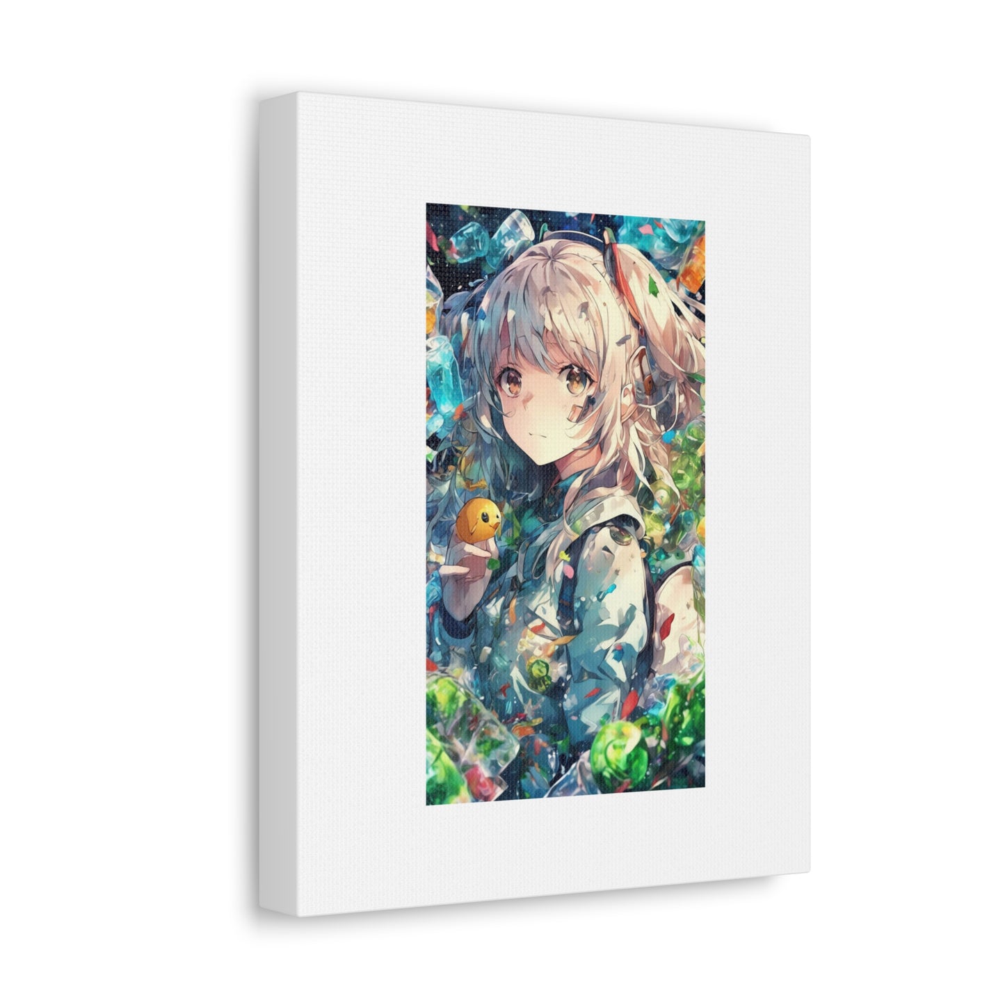 Crystal Bottle Anime Portrait Bright Room Canvas