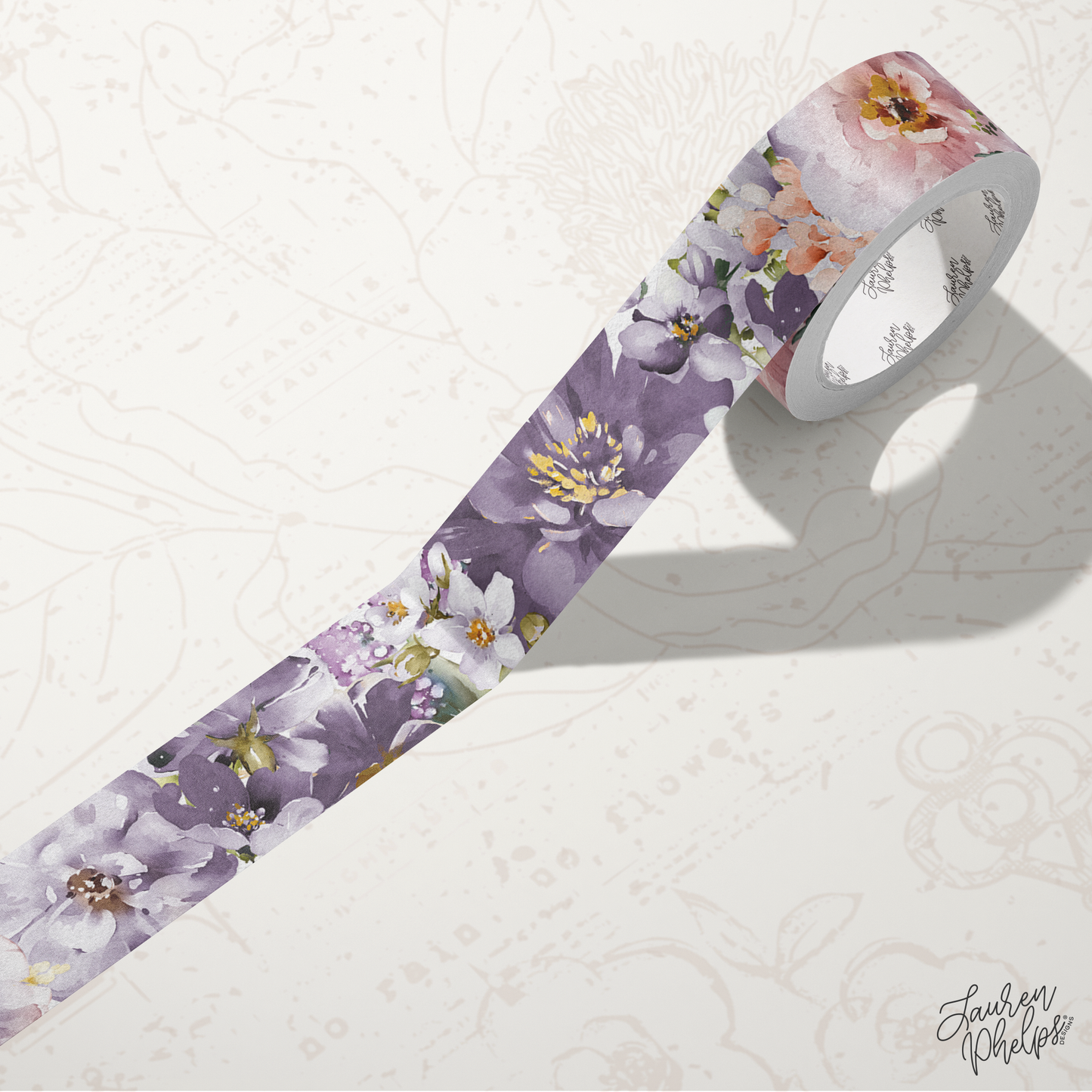 Daydream Dreamy Violet 15mm washi