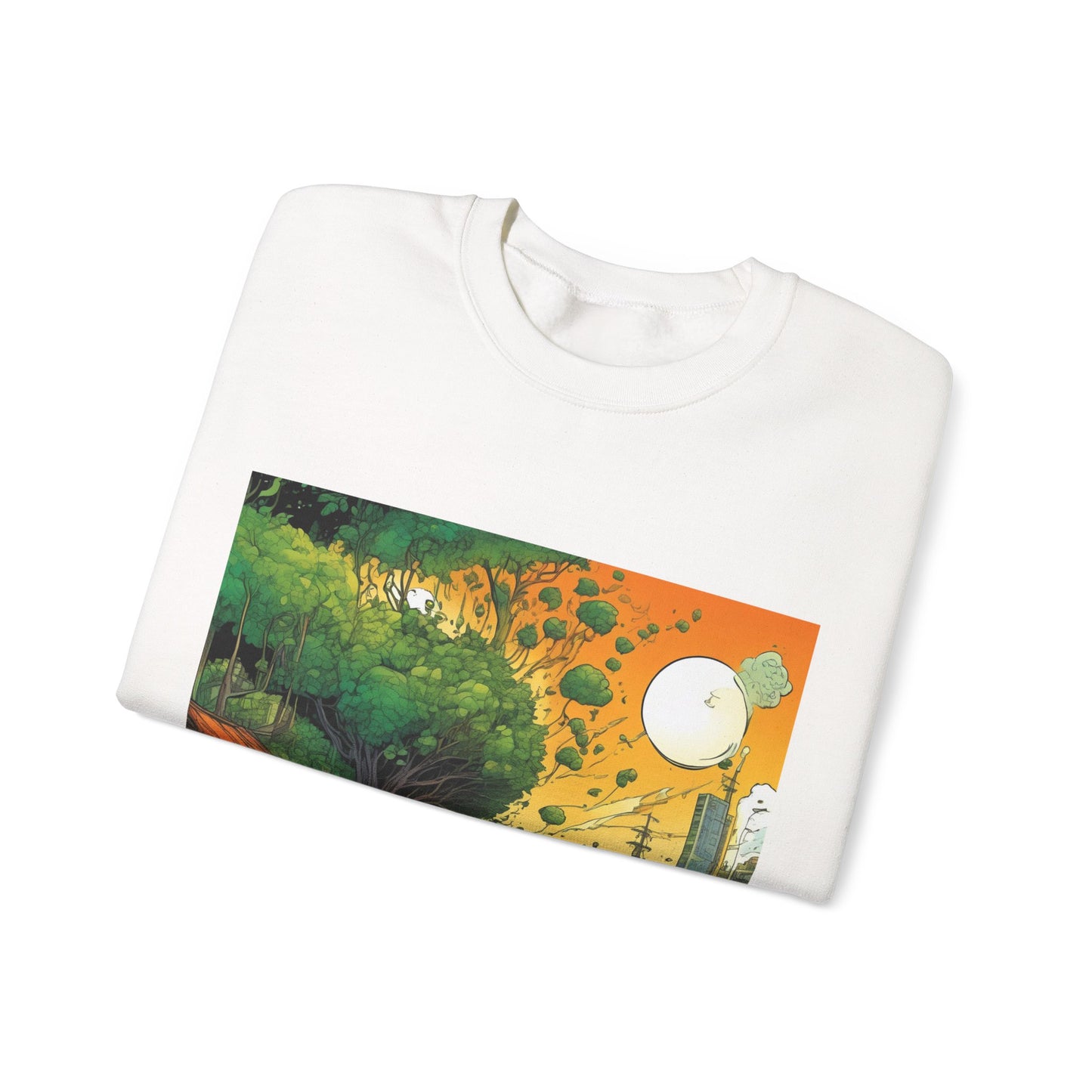 Cottage Road Landscape Nature Gift Art Sweatshirt