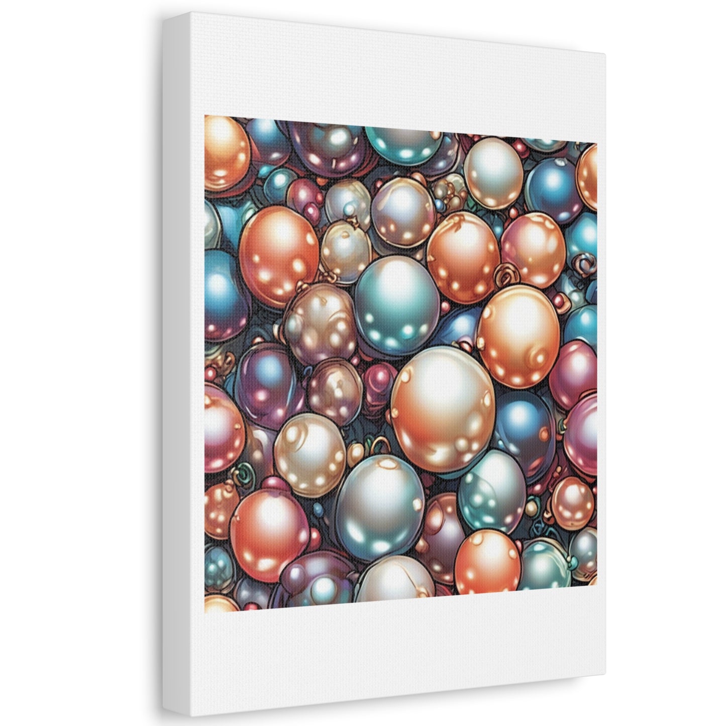 Glossy Orb Marble Abstract Gift Art Canvas