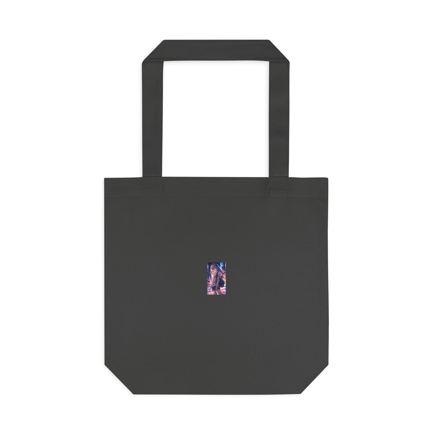 Anime City Night Heroine Portrait Neon Tote Bag