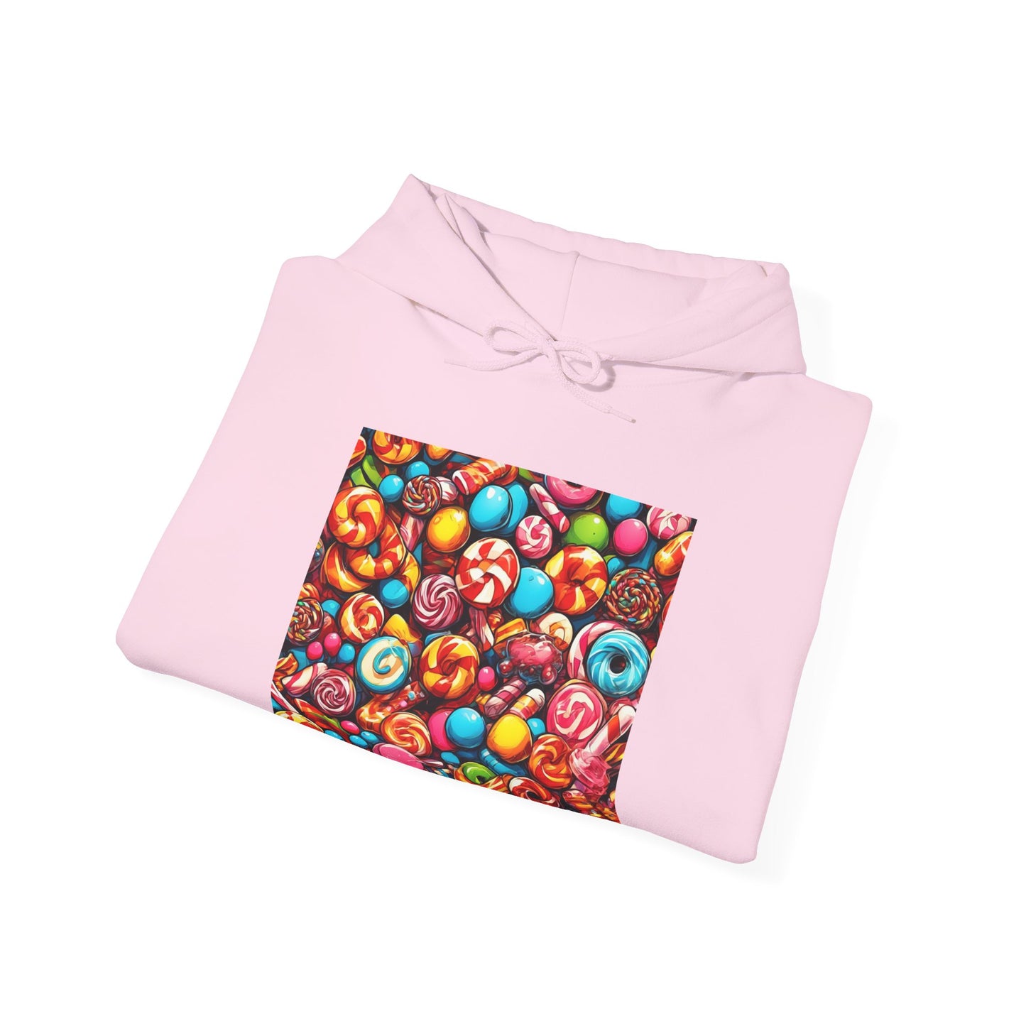 Colorful Candy and Lollipop Pattern Hoodie