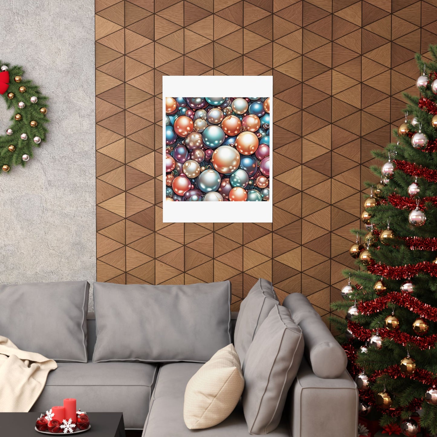 Glossy Orb Marble Abstract Gift Art Poster