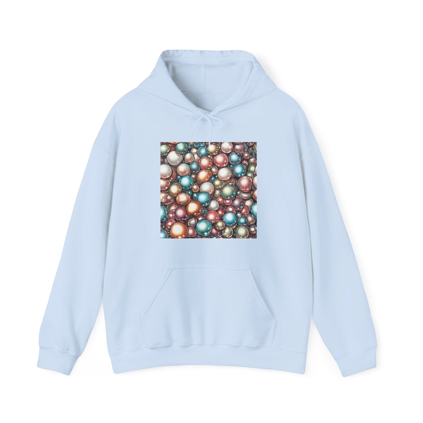 Rainbow Pearl Marble Abstract Gift Art Hoodie