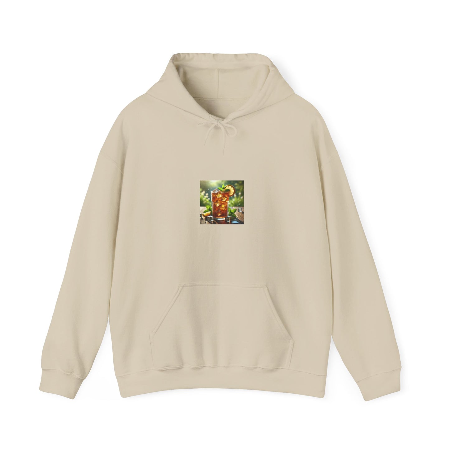 Sunlit Iced Tea Lemon Mint Cozy Summer Drink Hoodie